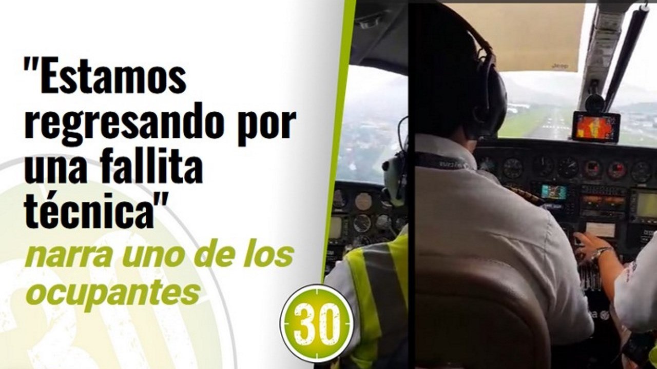 ¡Mejor se fueron en carro! Tres notarios y un exgobernador de Antioquia "la vieron cerca" por emergencia aérea
