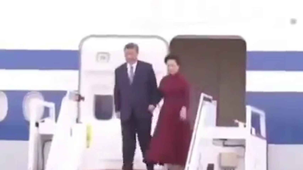 Llegada de Xi Jinping a Francia