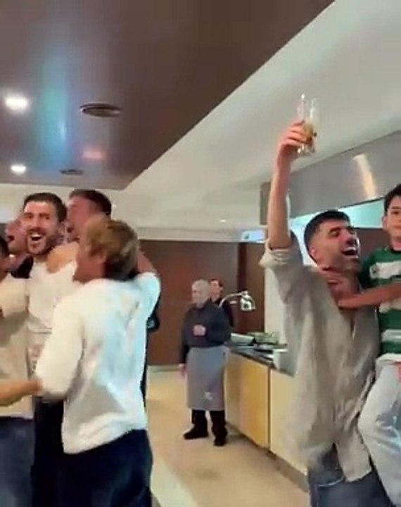 Celebração dos Jogadores do Sporting 🎉