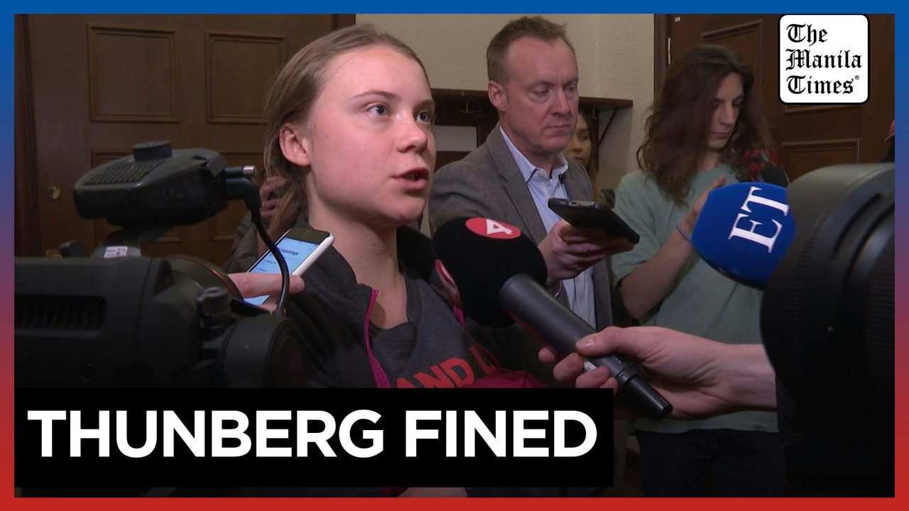 Greta Thunberg fined over Swedish parliament climate protests