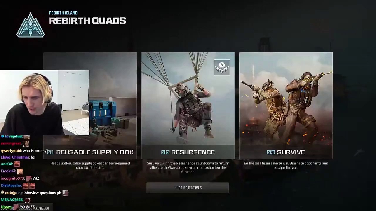 xQc hablando con Bronny James Jr