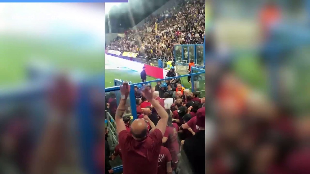 Reggiana - Parma, il video dei disordini post partita