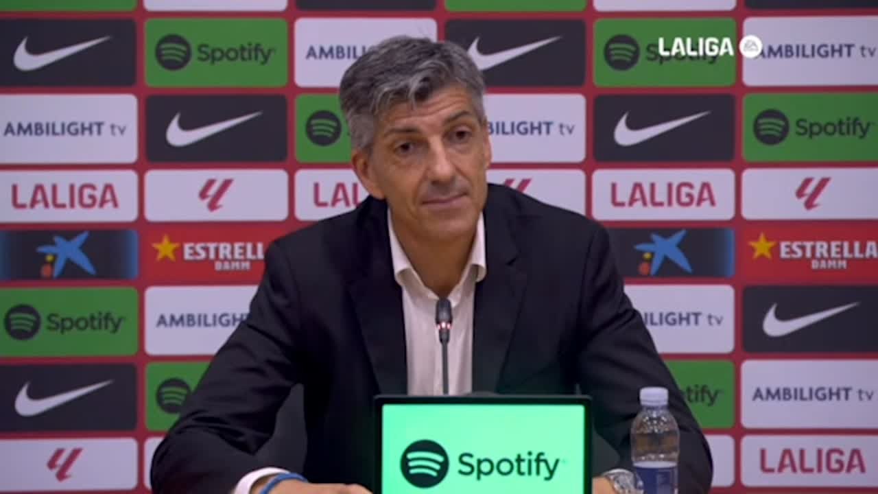 Imanol Alguacil: "Xavi es un grandísimo entrenador"