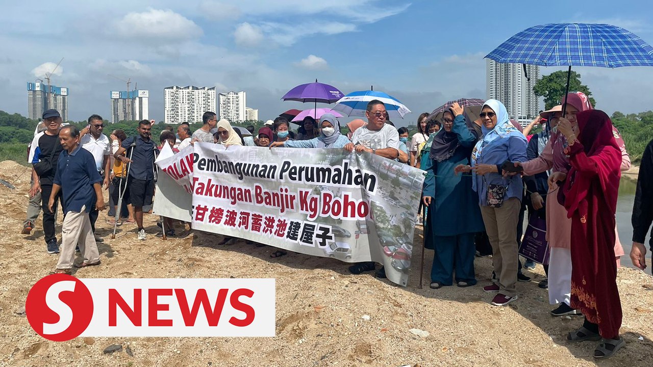 Klang Valley residents protest housing project at Kg Bohol pond