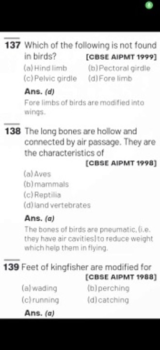 Animal kingdom previous year questions explained neet