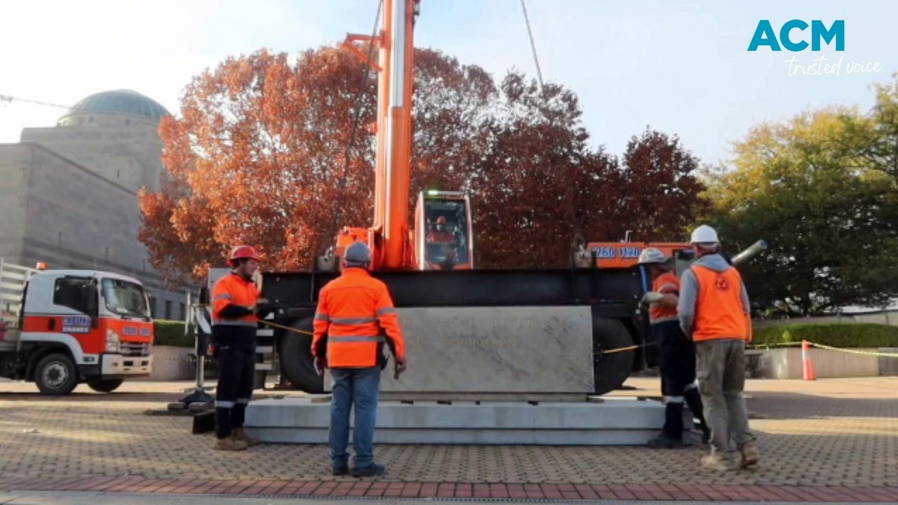 Moving the Stone of Remembrance