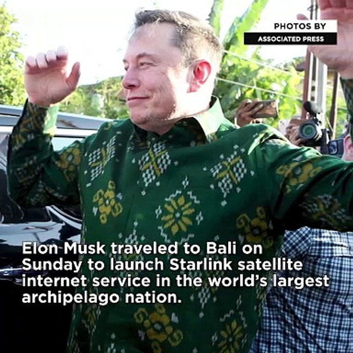 Elon Musk launches Starlink satellite internet service in Indonesia