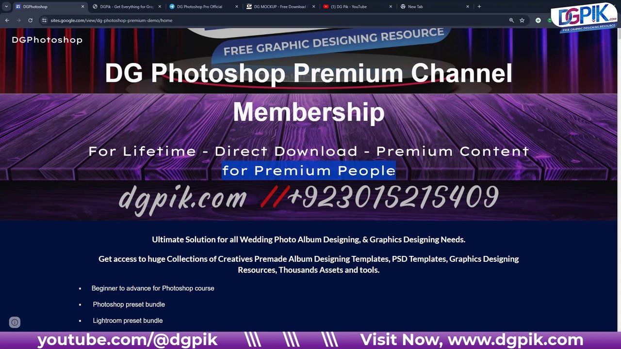 DG Premium Channel Me keya kuch Upload Kra ha Aj Tak | Album Designing Templates, Graphics Resources