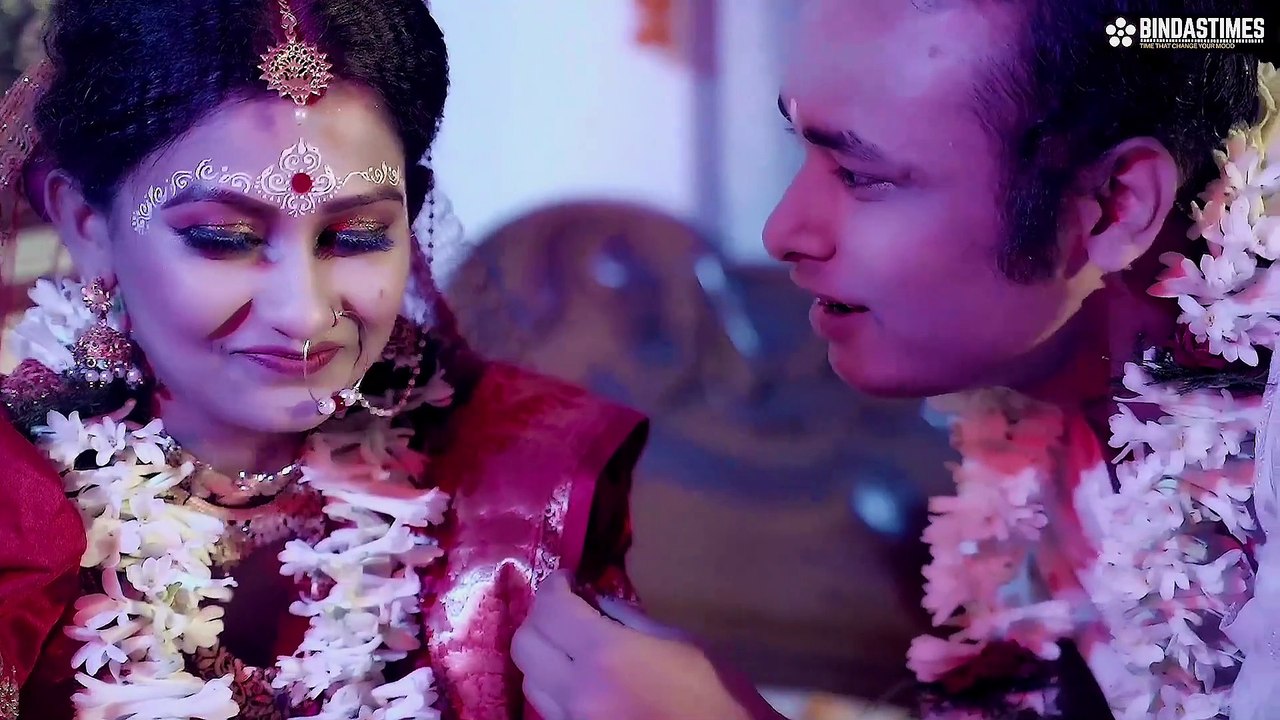 On the wedding night, Sudeepa smiled when she saw the groom