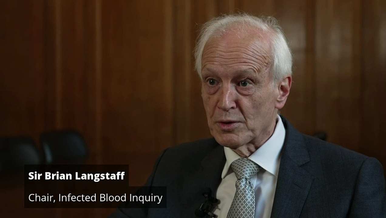 Infected Blood scandal was 'no accident', Inquiry chair says
