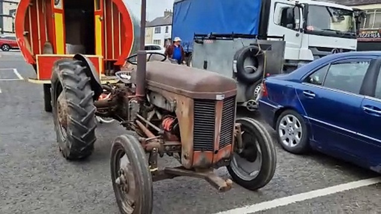 Ballyeaston Vintage Tractor Club gathering at Ballyclare Square