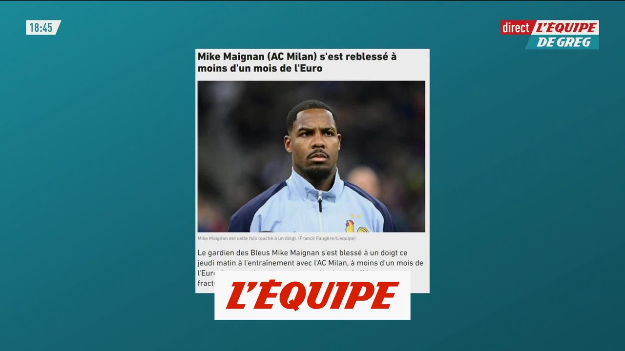Mike Maignan (AC Milan) s'est reblessé à moins d'un mois de l'Euro - Foot - Bleus