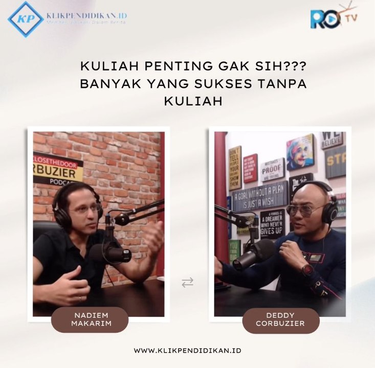 KULIAH PENTING GAK SIH ??? BANYAK YANG SUKSES TANPA KULIAH
