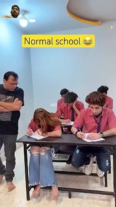 Normal school vs parallel school #school #gulshankalra #shortsfeed