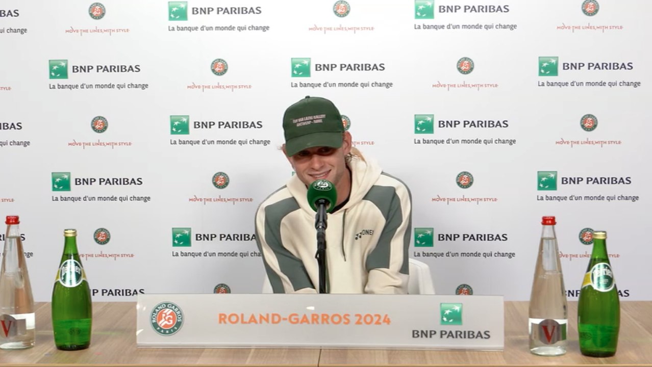 Tennis - Roland-Garros 2024 - Zizou Bergs : "Je n'ai pensé à rien... à part crier fort !"