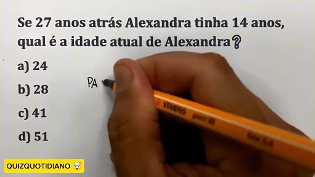 Desafio Matemático Incrível: Descubra a Idade Atual de Alexandra!