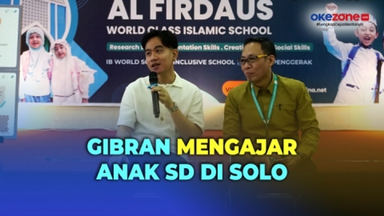 Gibran Mengajar Anak SD di Solo, Bagi-Bagi Ilmu Tentang Pemerintahan