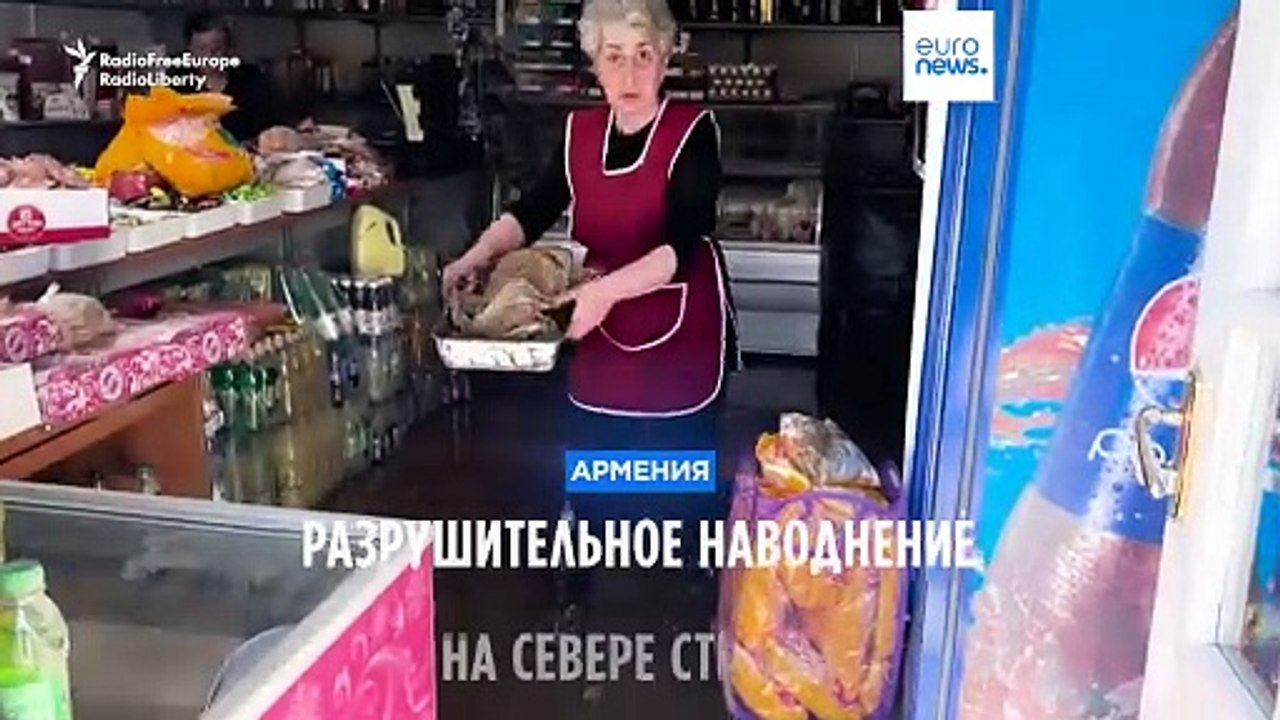 Разрушительное наводнение на севере Армении