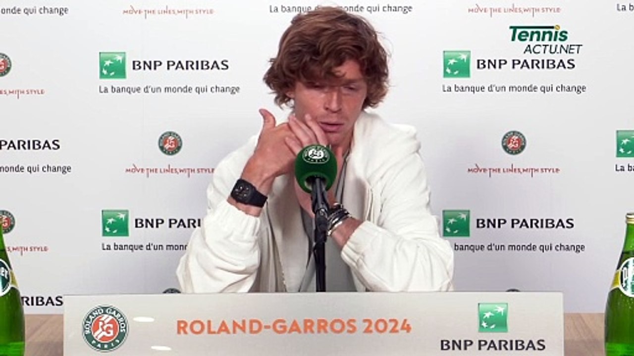 Tennis - Roland-Garros 2024 - Andrey Rublev : “Sorry I don’t watch tennis on television”