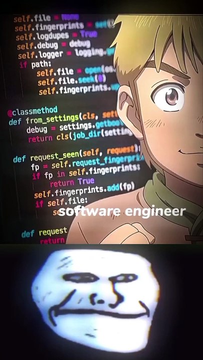 Software developer outside and hacker are inside