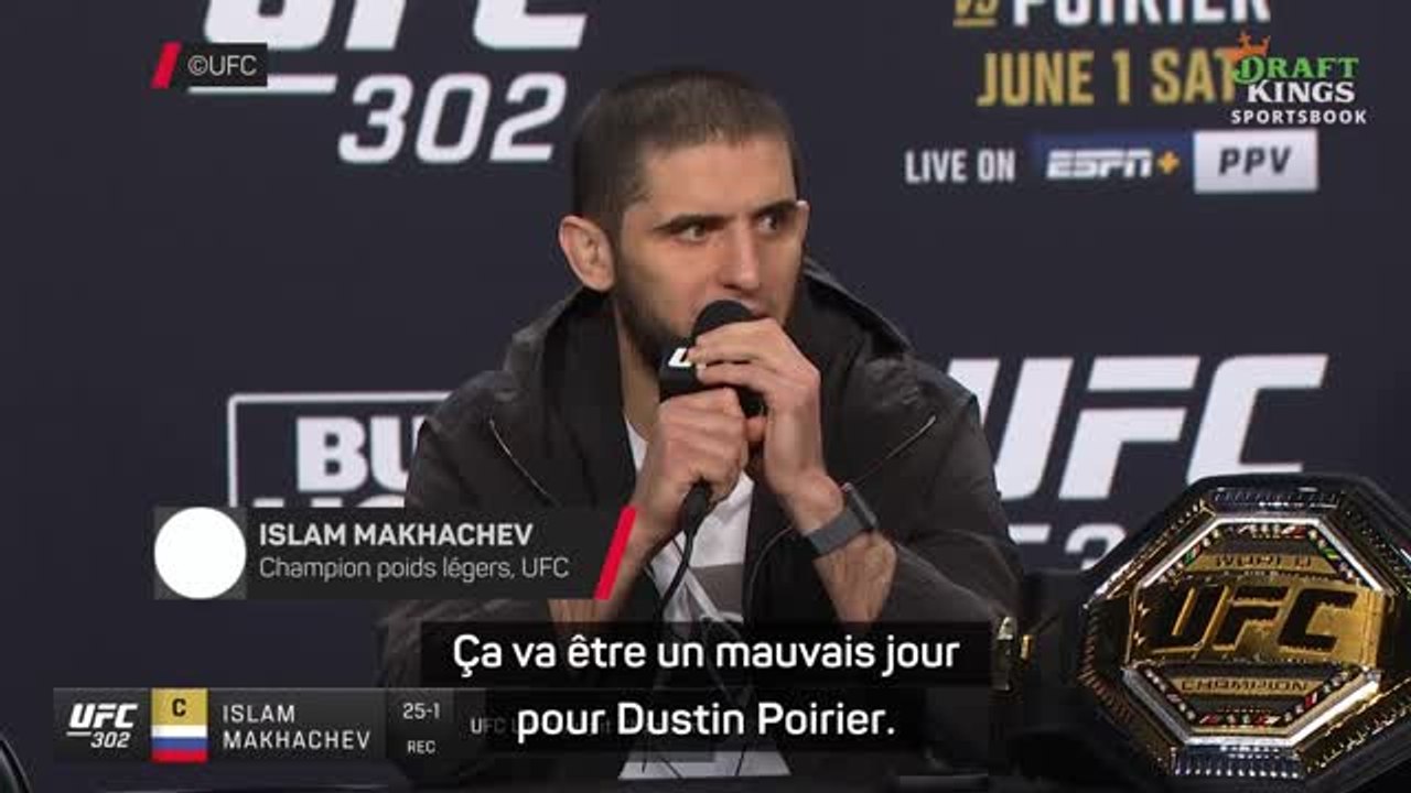 UFC 302 - Makhachev : "Ça va être un mauvais jour pour Poirier"