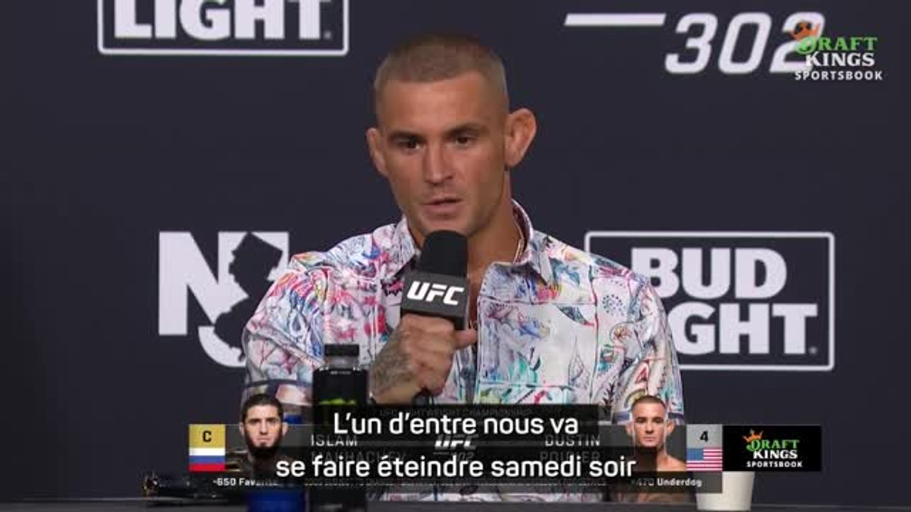 UFC 302 - Poirier : "Je vais prendre un malin plaisir à m'occuper de Makhachev"