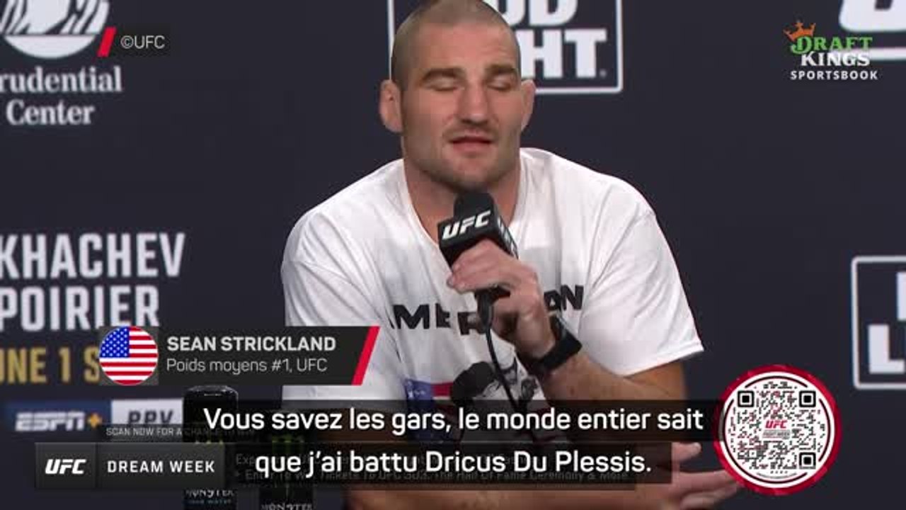 UFC 302 - Strickland : "Le monde entier sait que j'ai battu Du Plessis"