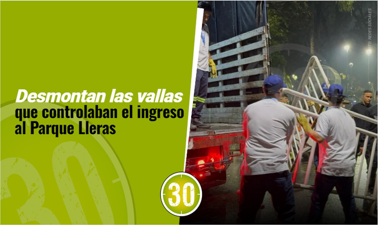 Desmontan las vallas que controlaban el ingreso al Parque Lleras