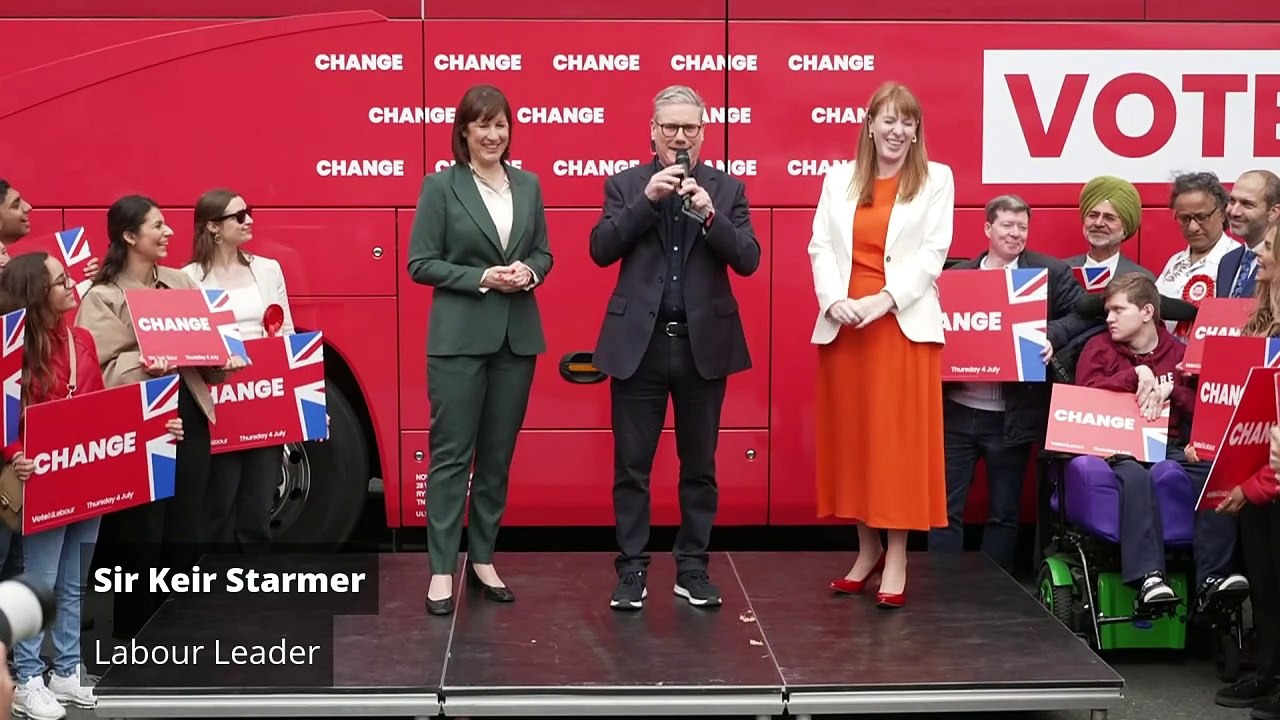 The Labour Party launches 'battle bus'