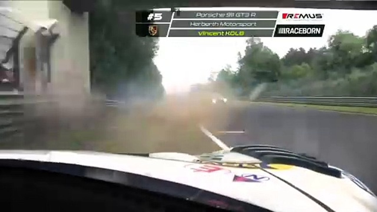 24H Nurburgring 2024 Race Kolb Schiller Contact Crash
