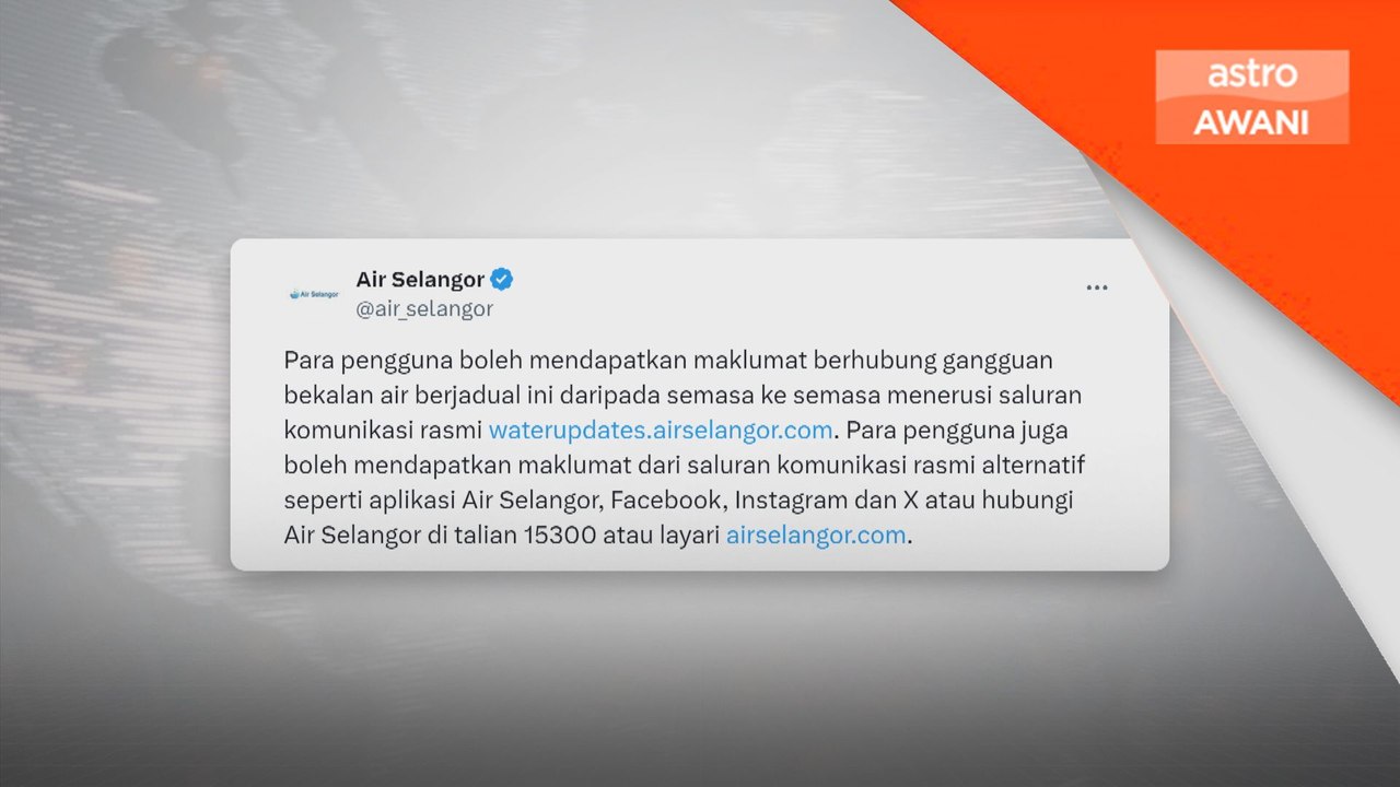 Kerja-kerja penyelengaraan bermula hari ini