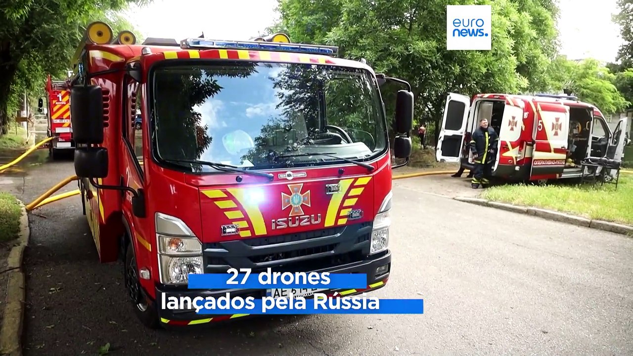 Ucrânia diz ter abatido mais de 20 drones lançados pela Rússia na última madrugada