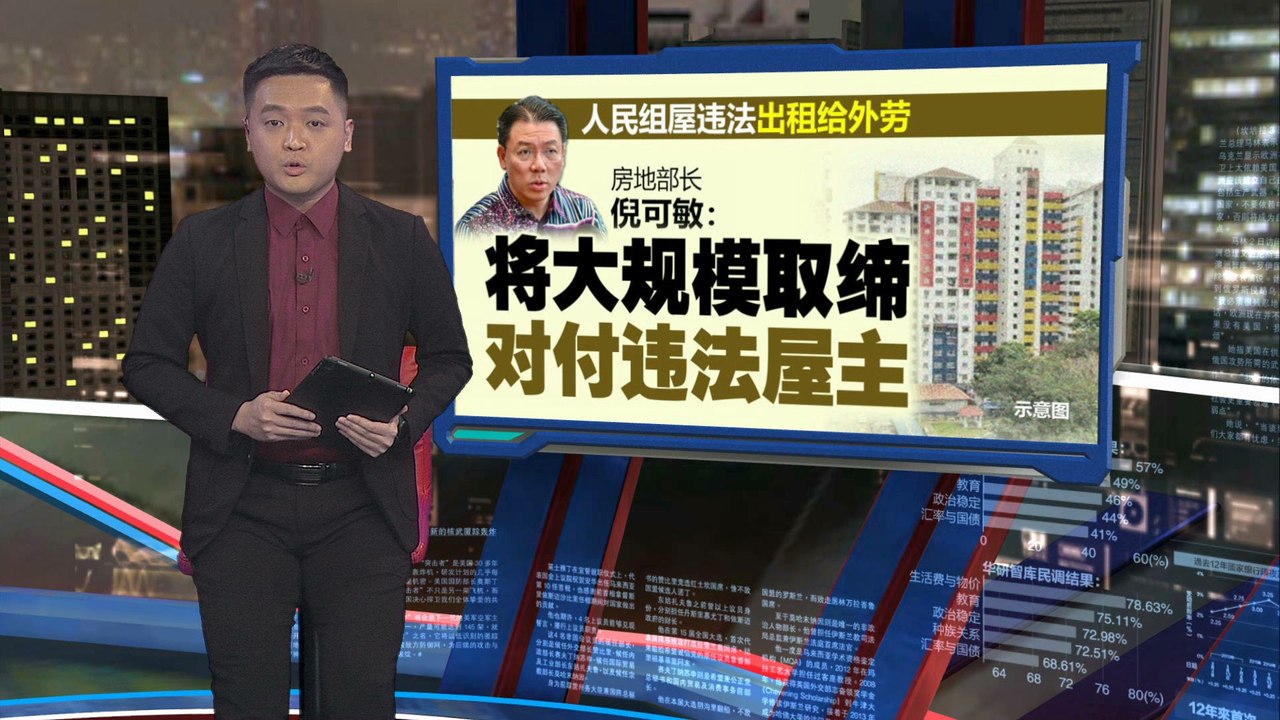 人民组屋违法出租给外人   倪可敏：将大规模取缔，对付违法出租屋主