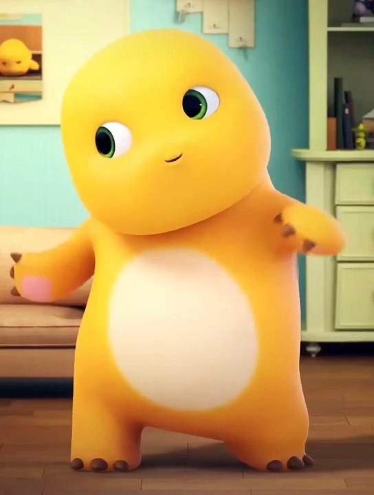 Funny cartoon character dance