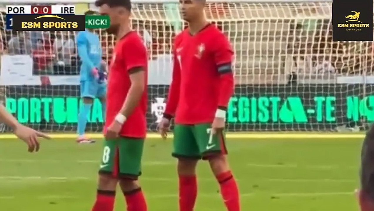 RONALDO 2 GOALS! Portugal vs Ireand (3-0) HIGHLIGHTS: Ronaldo & Mascot Heart Touching Moment