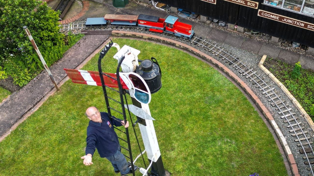 Grandad spends 30 years building working miniature railway in his back garden