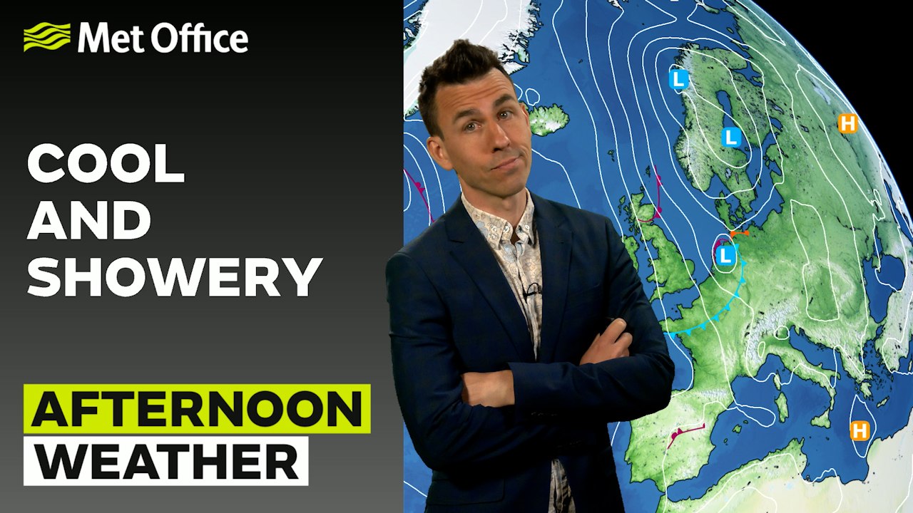 Met Office Afternoon Weather Forecast 10/06/24 – Showery, with a cool feeling