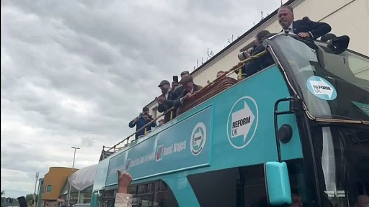 Man arrested after objects thrown at Nigel Farage