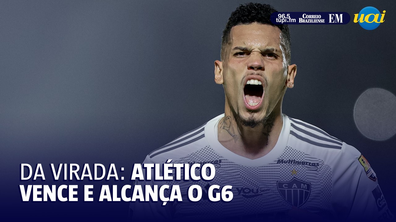 Atlético aplica ‘virada relâmpago’ no Bragantino e entra no G6 do Brasileiro