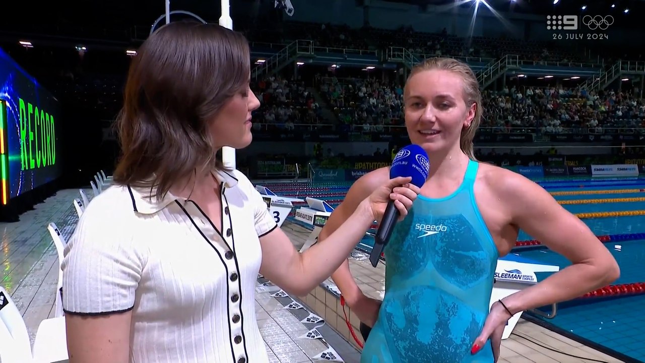 Ariarne Titmus reflects on shattering 200m freestyle world record