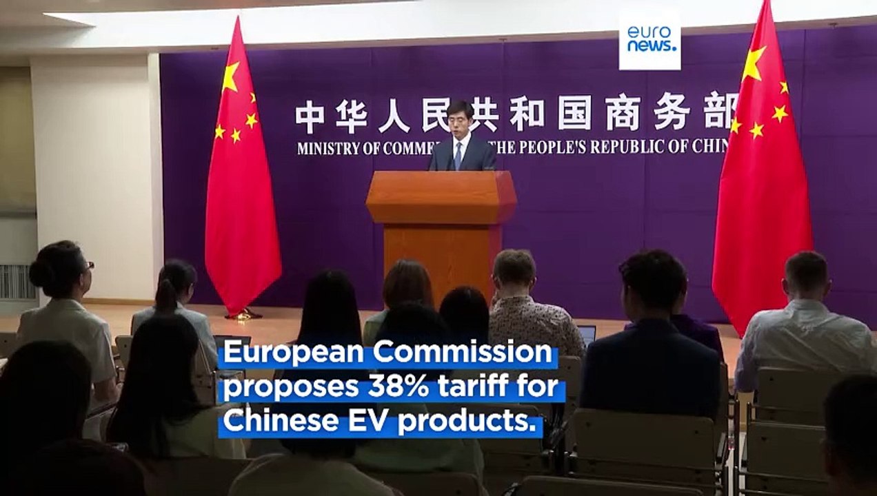China hits back at EU tariff hike on electric vehicles