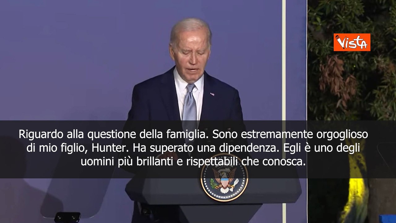 Biden: "Non grazier? mio figlio Hunter"