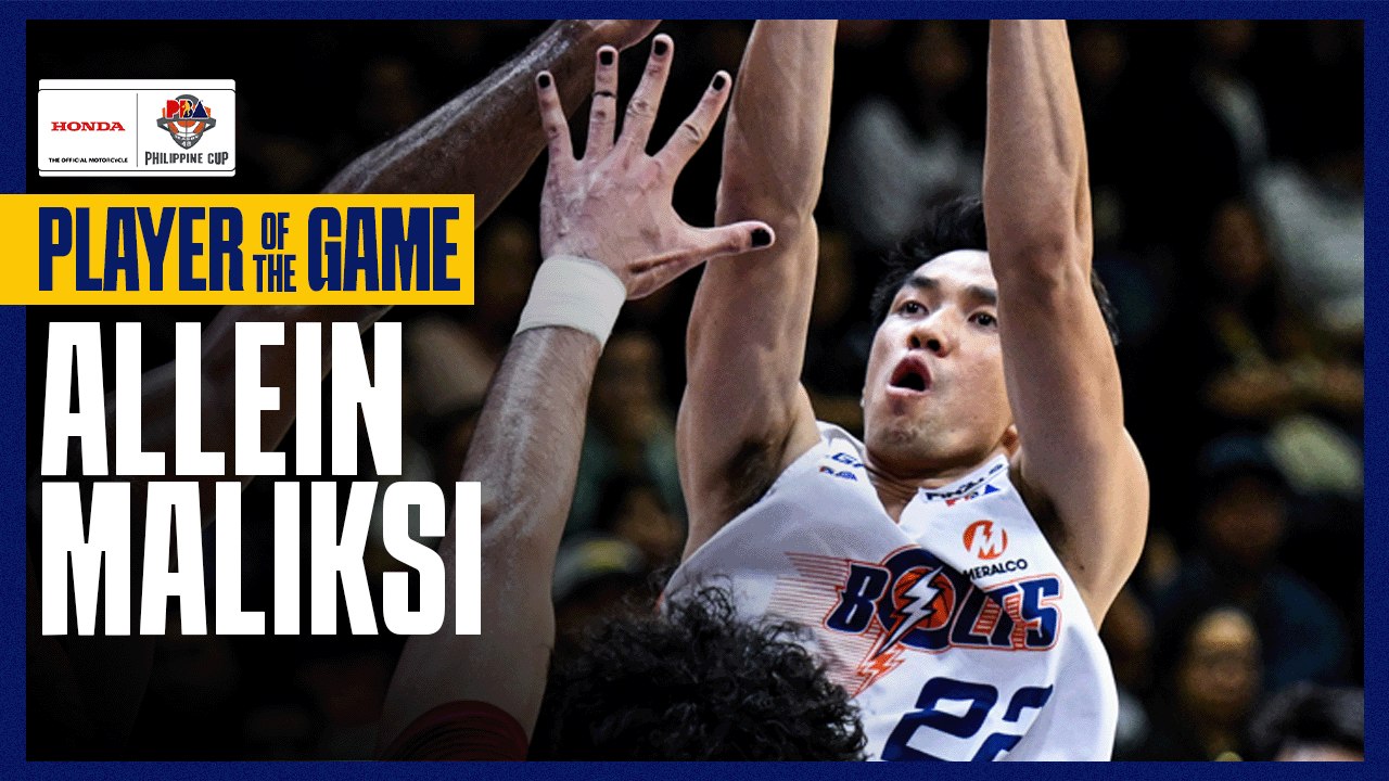 PBA Player of the Game Highlights: Allein Maliksi snaps out of scoring slump, drops 22 in Meralco's Game 5 win over San Miguel