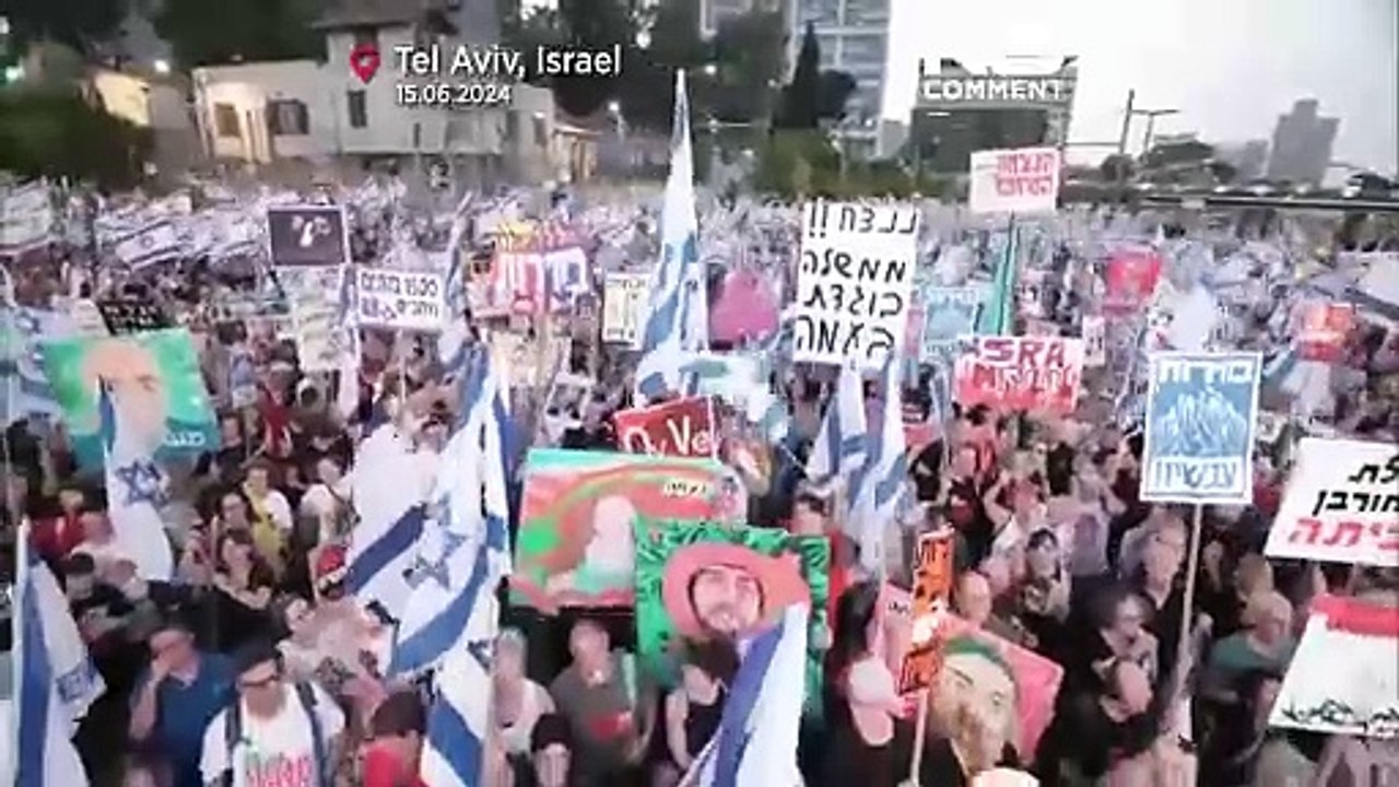 مظاهرات حاشدة في تل أبيب ضد حكومة نتنياهو