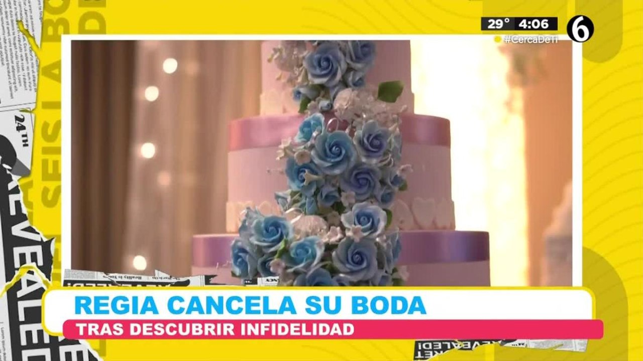Regia cancela su boda tras descubrir infidelidad