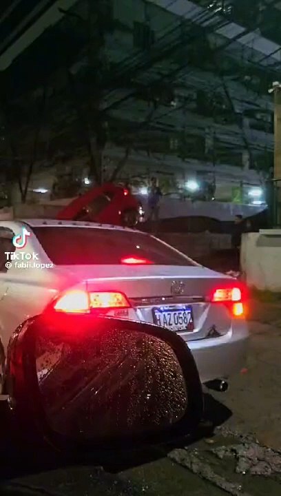 Accidente en bulevar Morazán de Tegucigalpa
