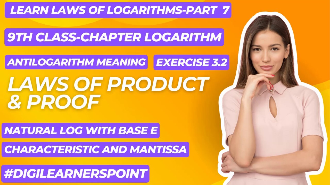 Laws of Logarithms proof-Product Law-class-examples with Solution-lne