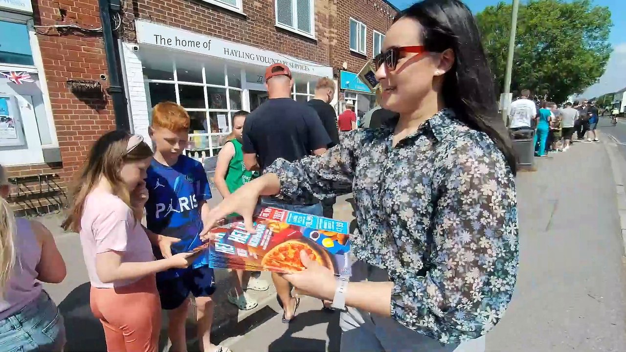 Grand opening of Domino's , Hayling Island