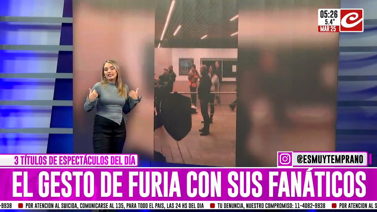 El gesto de Furia con sus fanáticos