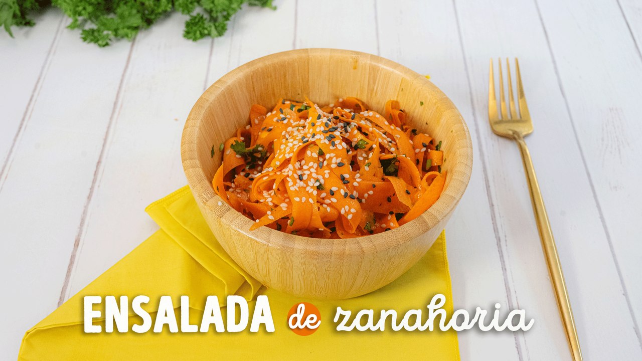 Ensalada de zanahoria con salsa oriental: Receta fácil